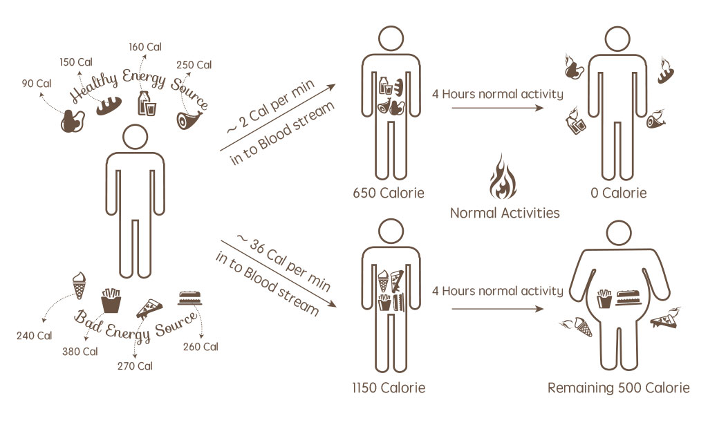 Calorie Diet Illustration